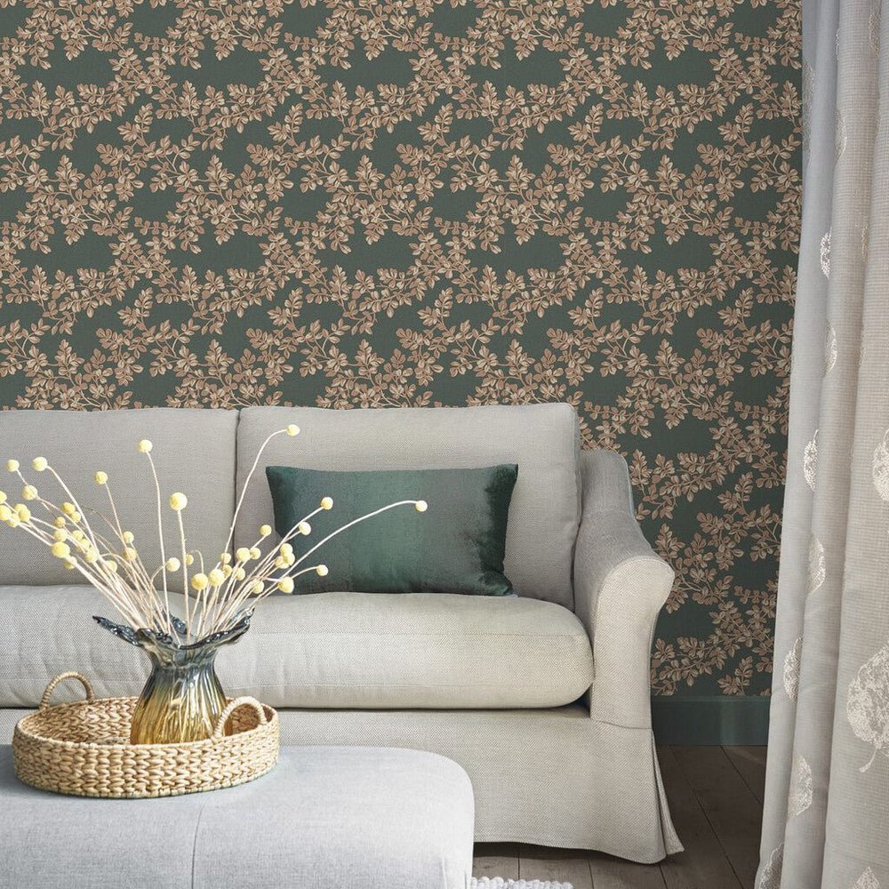 Burnham Wallpaper - Fern - Laura Ashley - 114902Wallpaper199