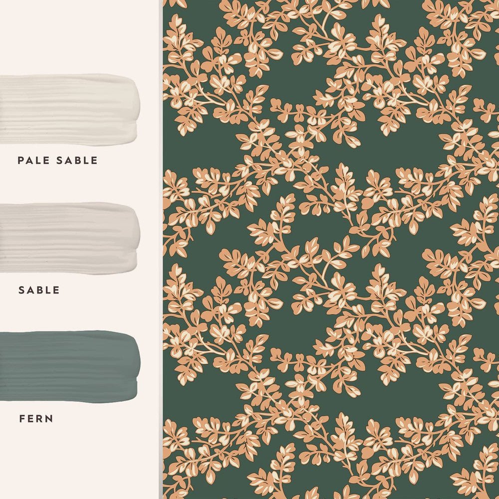 Burnham Wallpaper - Fern - Laura Ashley - 114902Wallpaper199