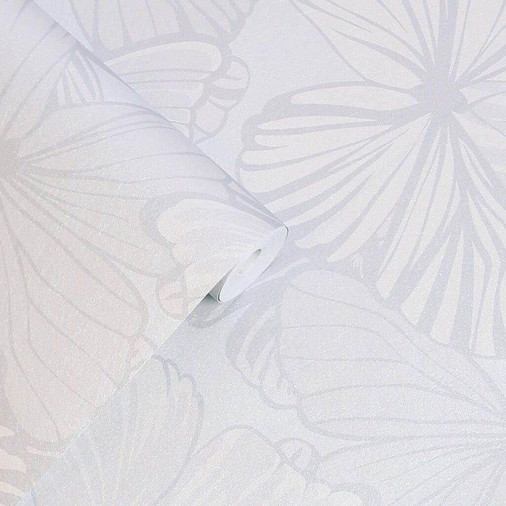 Butterfly Garden Wallpaper - Sugared Grey - Laura Ashley - 118496Wallpaper199