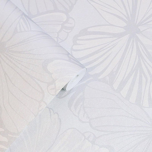 Butterfly Garden Wallpaper - Sugared Grey - Laura Ashley - 118496Wallpaper199