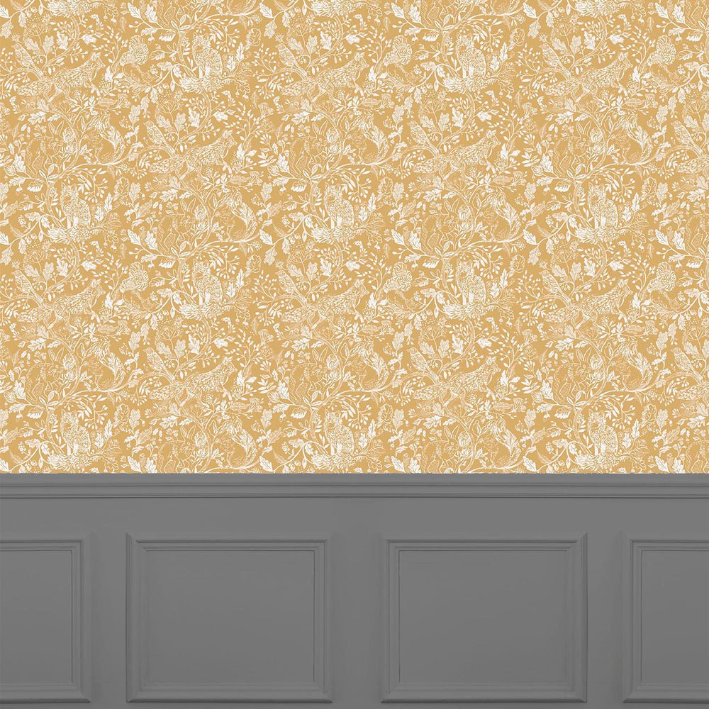 Cademuir Wallpaper - Mustard - Voyage Maison - CADEMUI/WPO/MUSWallpaper199