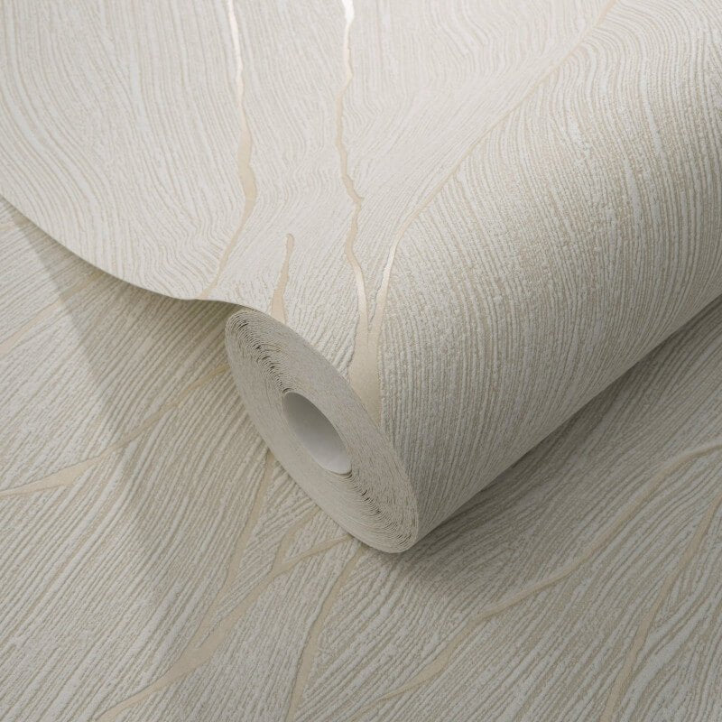 Calore Cracked Lines Metallic Wallpaper - Beige/Gold - Erismann - 10440 - 32Wallpaper199