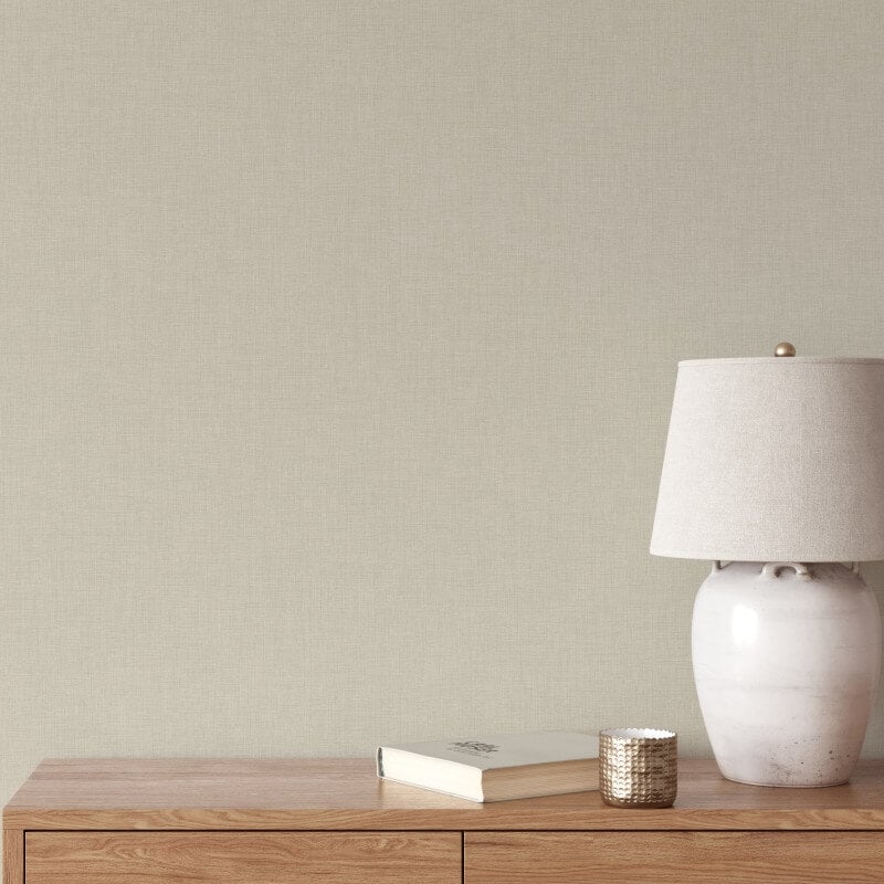 Cambric Texture Wallpaper - Beige - Muriva - 196303Wallpaper199