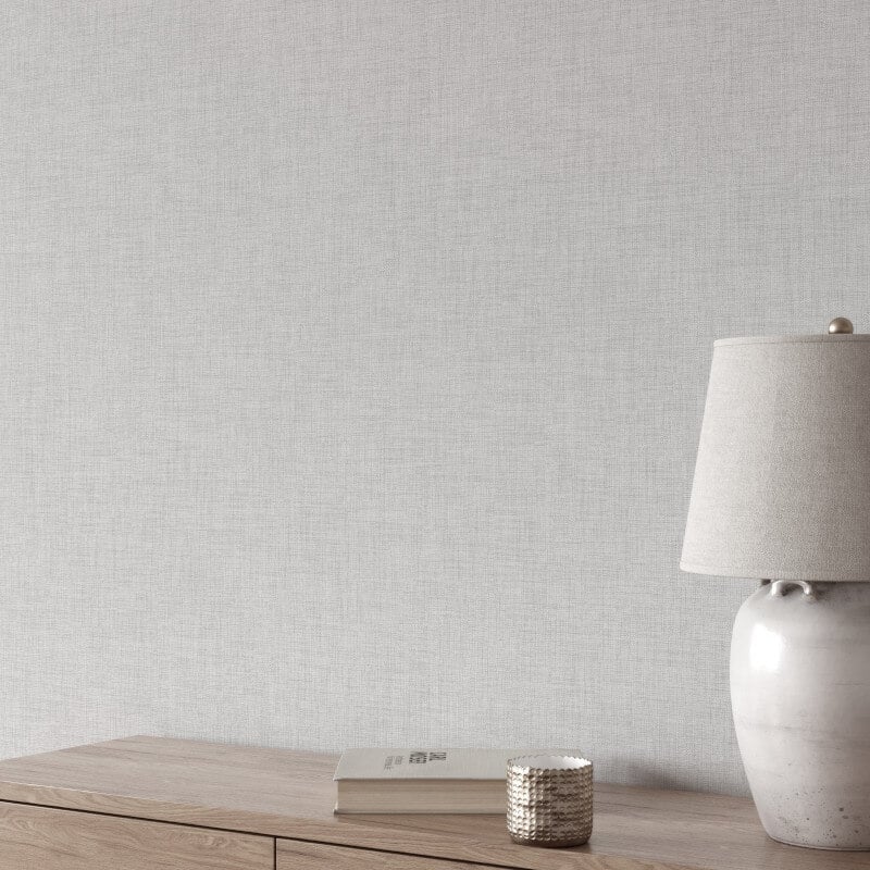 Cambric Texture Wallpaper - Grey - Muriva - 196301Wallpaper199