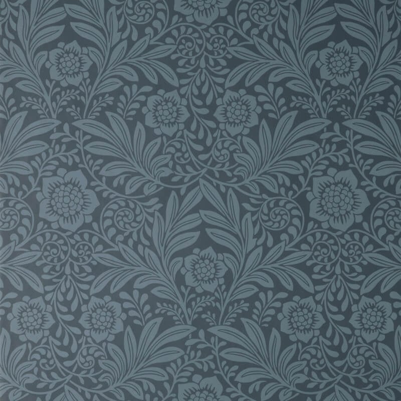 Camille Classical Floral Wallpaper - Navy - Crown - M1745Wallpaper199