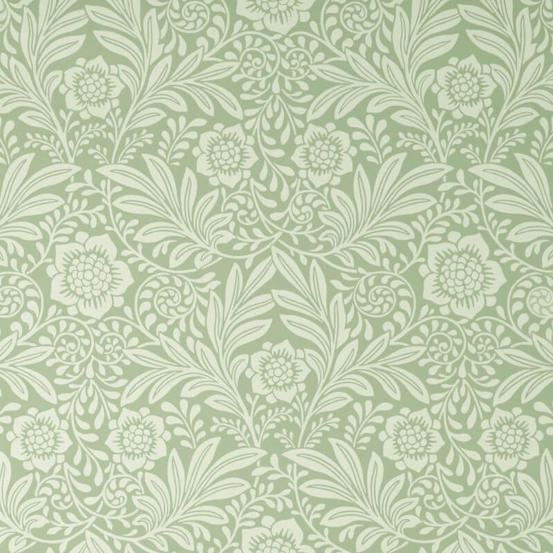 Camille Classical Floral Wallpaper - Sage - Crown - M1744Wallpaper199