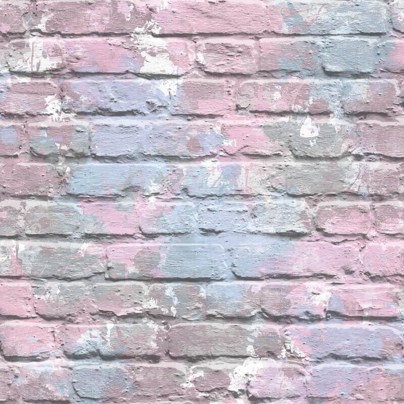 Camouflage Brick Wallpaper - Lilac - Muriva - L33506Wallpaper199
