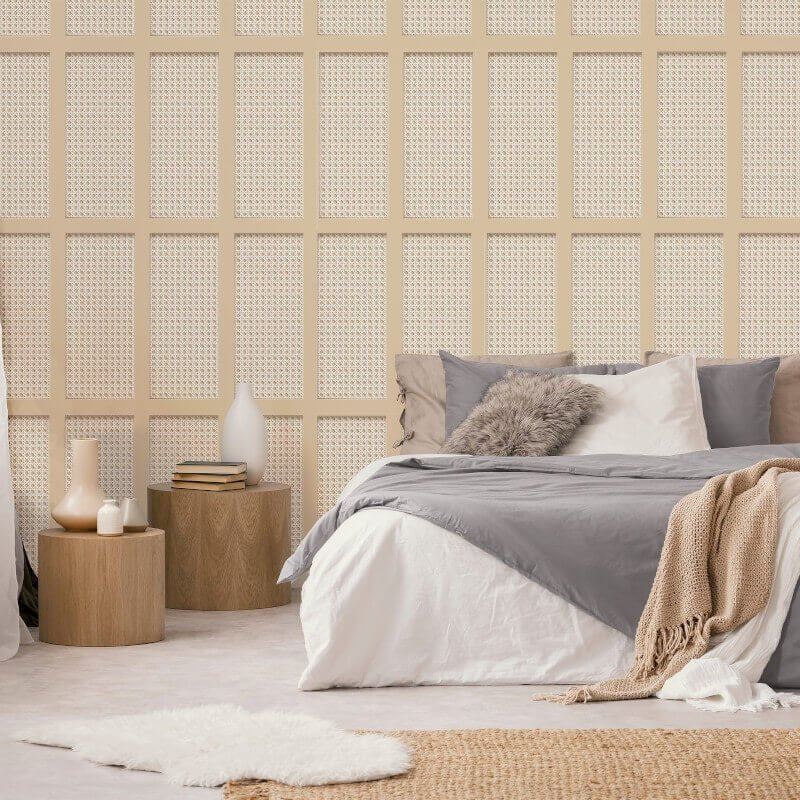 Cane Panel Wallpaper - Natural - Fine Décor - FD43000Wallpaper199