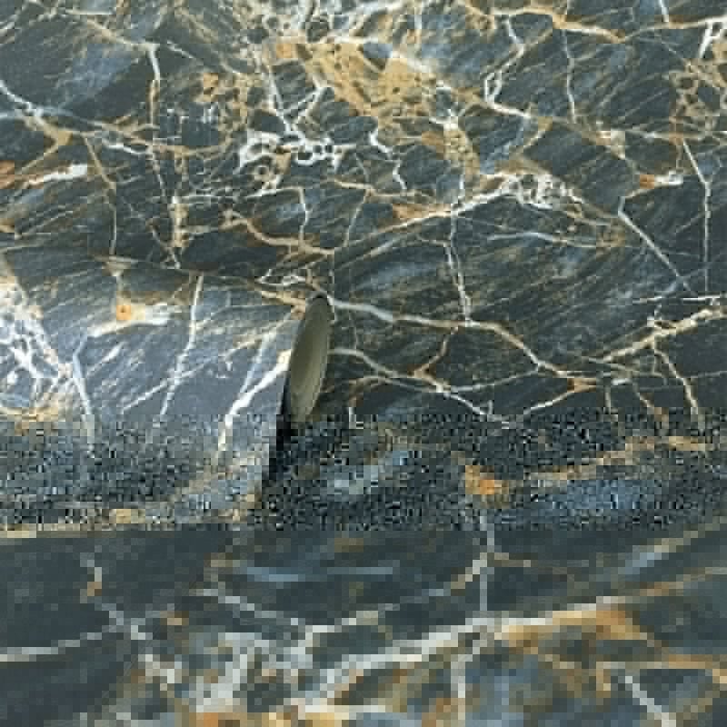 Carbon Onyx Marble Metallic Wallpaper - Navy - Crown - M1748Wallpaper199