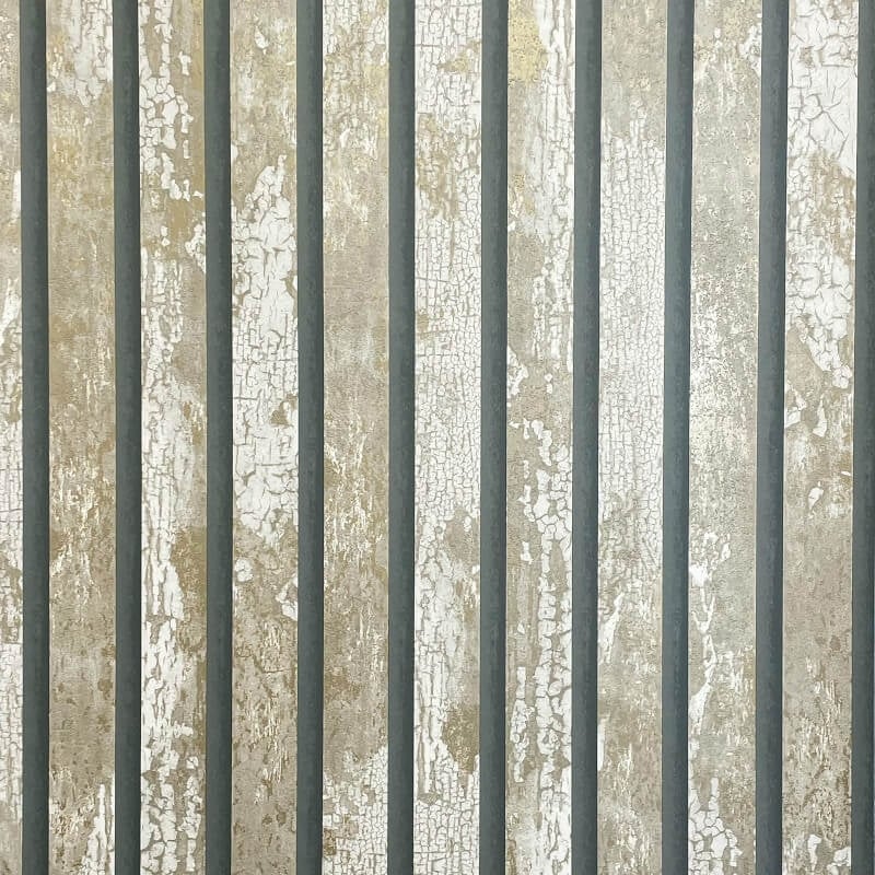 Carbon Oxidize Stripe Metallic Wallpaper - Natural - Crown - M1752Wallpaper199