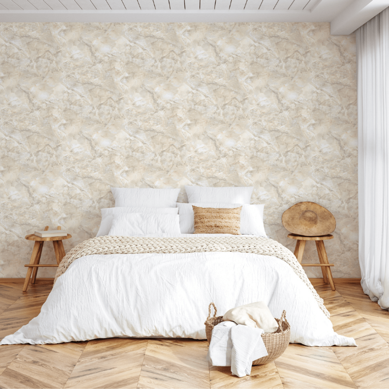 Carlotta Vasari Wallpaper - Greige - Rasch - 400303Wallpaper199