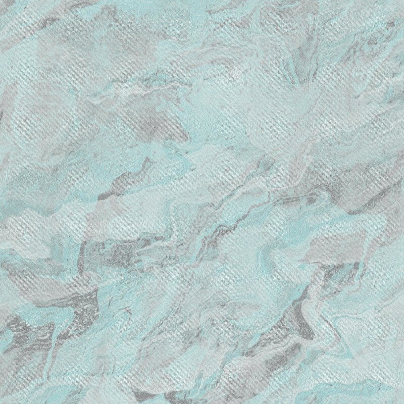 Carrara Marble Metallic Wallpaper - Teal - Erismann - 10318 - 18Wallpaper199