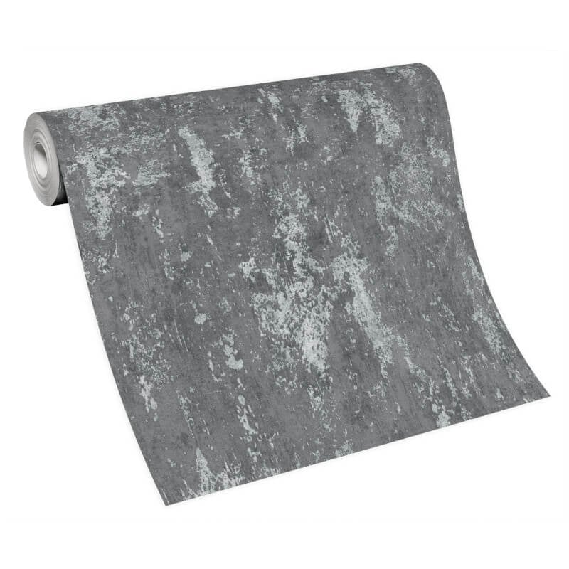 Casual Chic Industrial Texture Metallic Wallpaper - Dark Grey - Erismann - 10273 - 10Wallpaper199