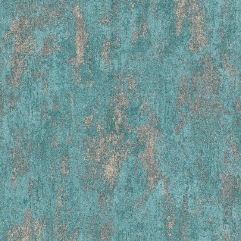 Casual Chic Industrial Texture Metallic Wallpaper - Teal - Erismann - 10273 - 18Wallpaper199