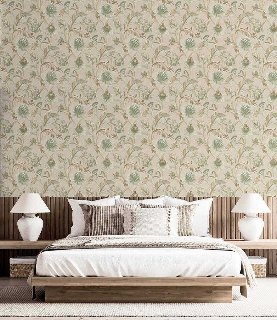 Cecelia Wallpaper - Beige / Green - Holden Décor - 36352Wallpaper199