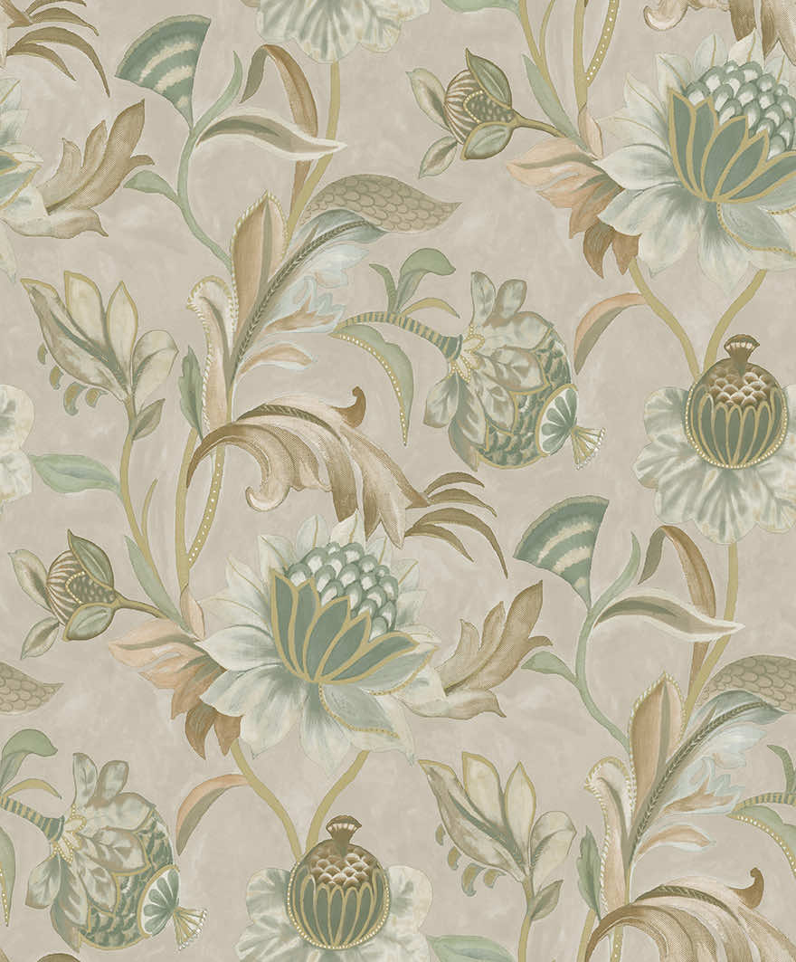 Cecelia Wallpaper - Beige / Green - Holden Décor - 36352Wallpaper199
