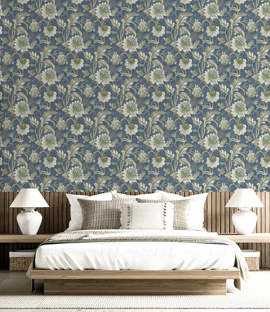 Cecelia Wallpaper - Navy - Holden Décor - 36353Wallpaper199