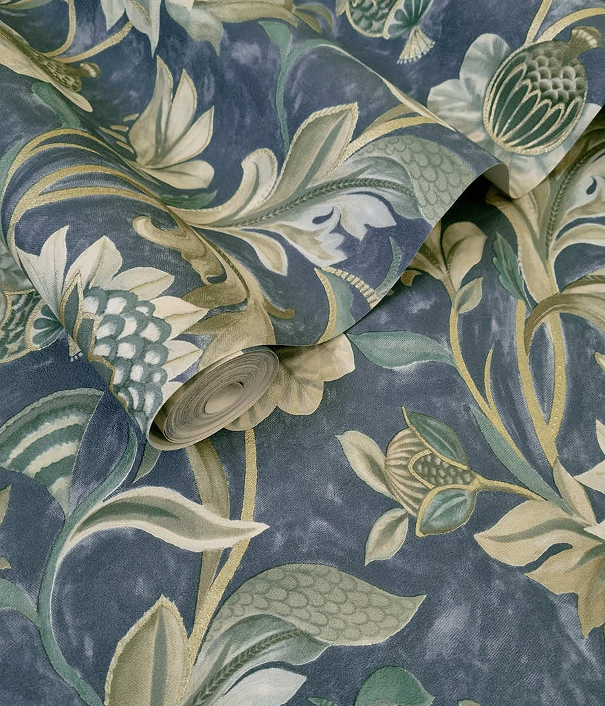 Cecelia Wallpaper - Navy - Holden Décor - 36353Wallpaper199
