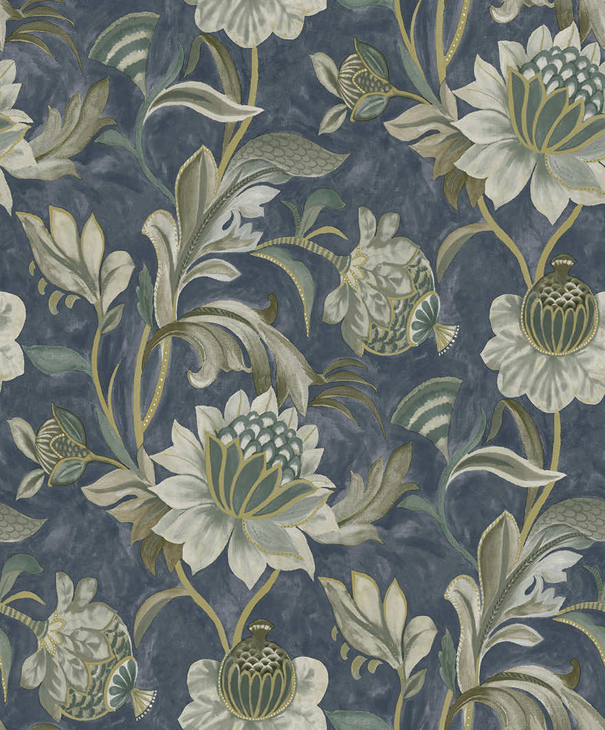 Cecelia Wallpaper - Navy - Holden Décor - 36353Wallpaper199
