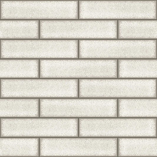 Celadon Gloss Tile Wallpaper - Dove - Holden Décor - 89389Wallpaper199
