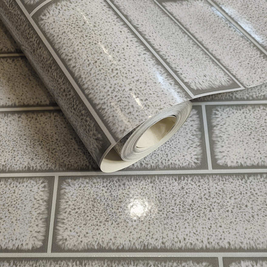Celadon Gloss Tile Wallpaper - Grey - Holden Décor - 89387Wallpaper199