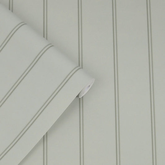 Chalford Wood Panelling Wallpaper - Sage Green - Laura Ashley - 122757Wallpaper199