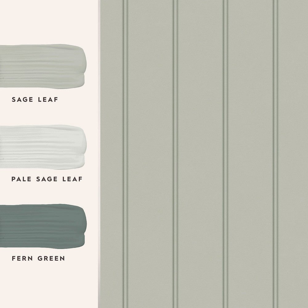 Chalford Wood Panelling Wallpaper - Sage Green - Laura Ashley - 122757Wallpaper199