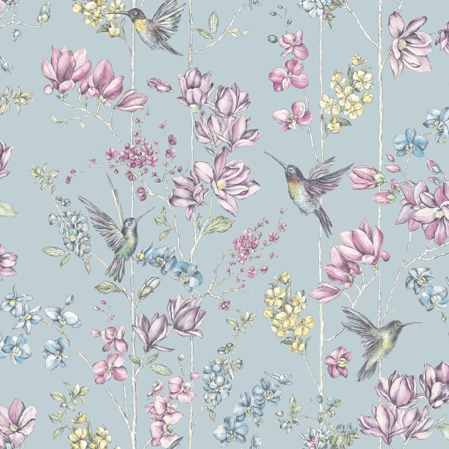 Charm Wallpaper - Duck Egg/Pink - Holden Décor - 12391Wallpaper199