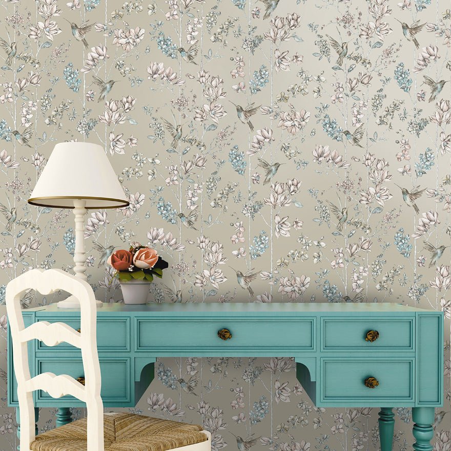 Charm Wallpaper - Gilver/Apricot - Holden Décor - 12394Wallpaper199