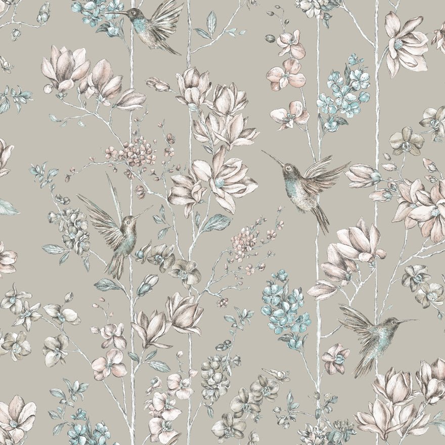 Charm Wallpaper - Gilver/Apricot - Holden Décor - 12394Wallpaper199