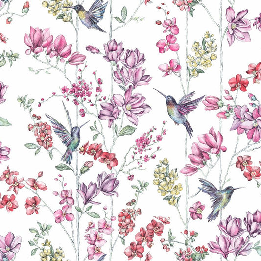 Charm Wallpaper - White/Multi - Holden Décor - 12390Wallpaper199