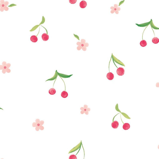 Cherry Dance Wallpaper - Rouge/Ice - Hoopla Walls - HWA1295WWallpaper199