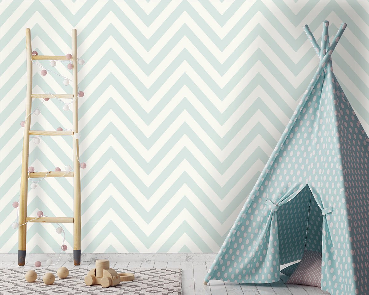 Chevron Wallpaper - Teal - Holden Décor - 12570Wallpaper199