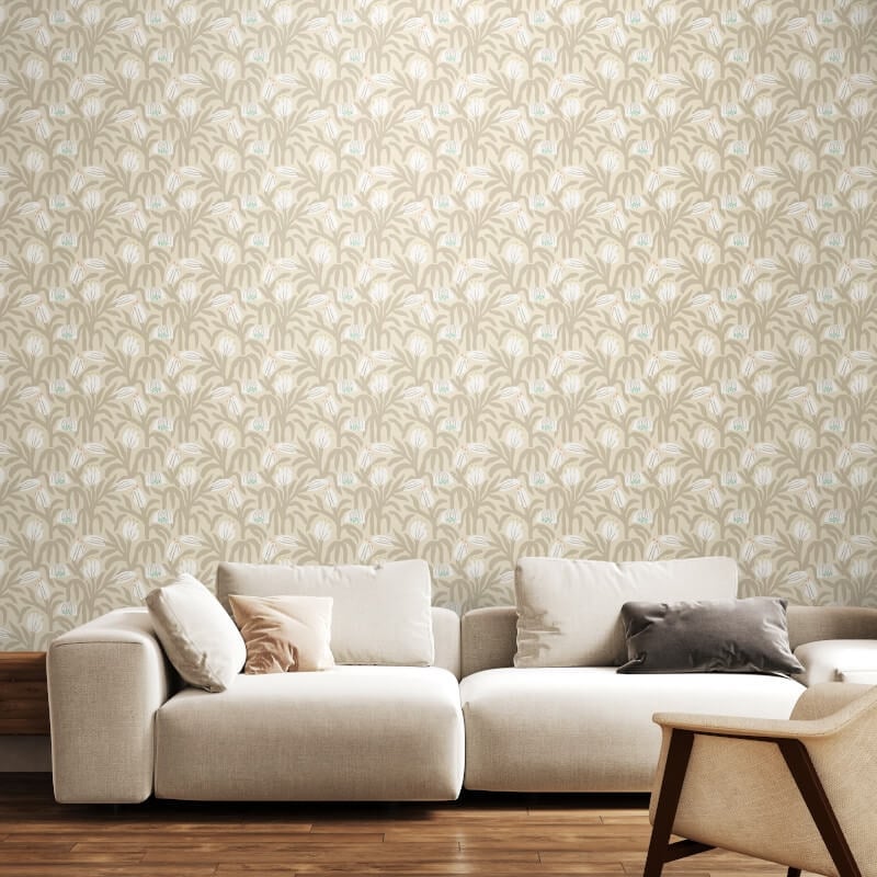 Chunky Flower Wallpaper - Hazelwood - Hoopla Walls - HWA1151WWallpaper199