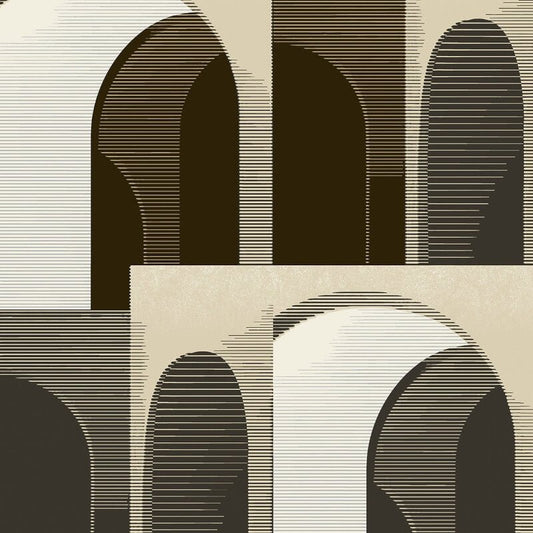 Ciara Ada Geometric Wallpaper - Black/Cream - Grandeco - A63301Wallpaper199