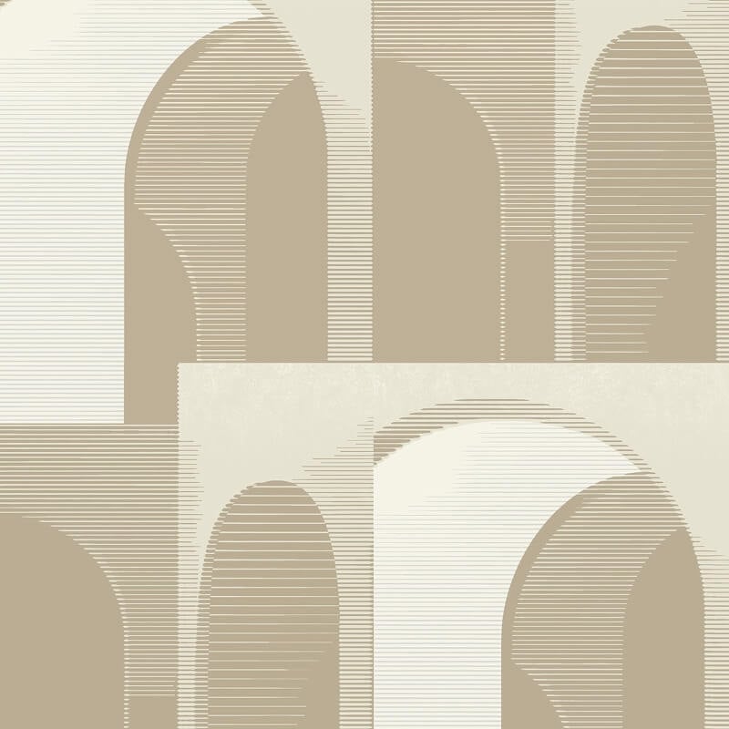Ciara Ada Geometric Wallpaper - Natural/Cream - Grandeco - A63302Wallpaper199