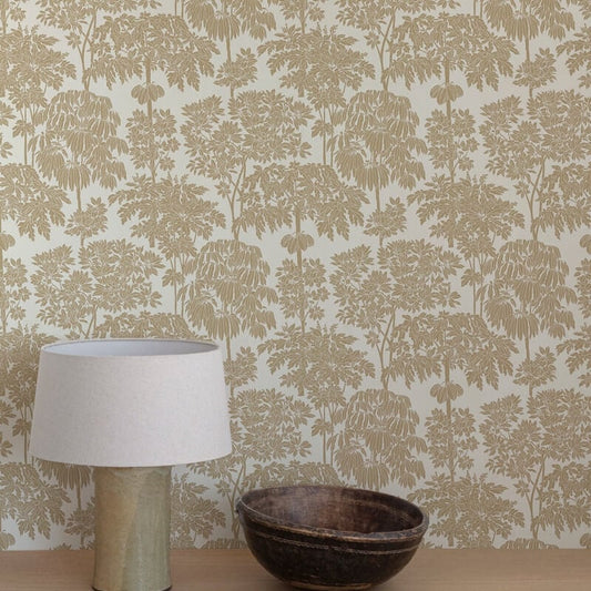 Ciara Tonal Trees Wallpaper - Cream/Gold - Grandeco - A63401Wallpaper199