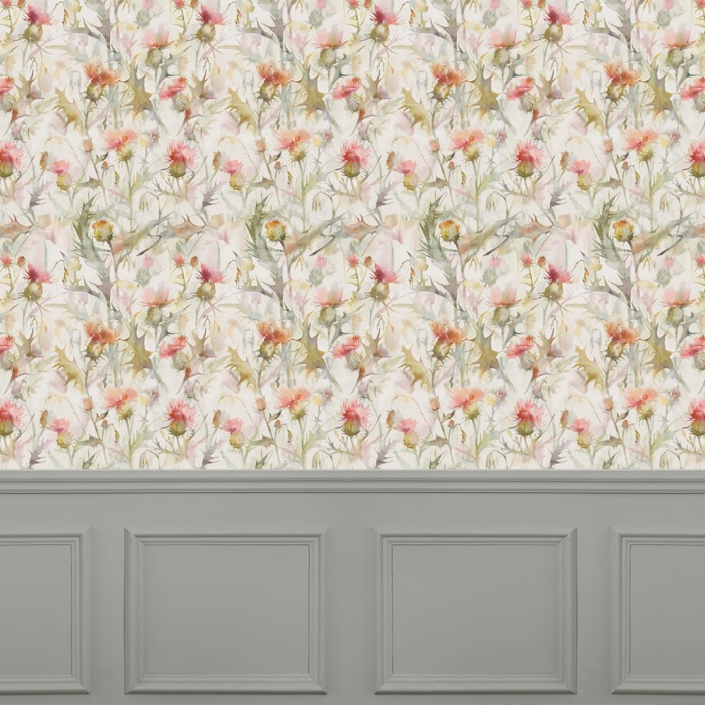 Cirsium Wallpaper - Russet - Voyage Maison - CIRSIUN/WPO/RUSWallpaper199