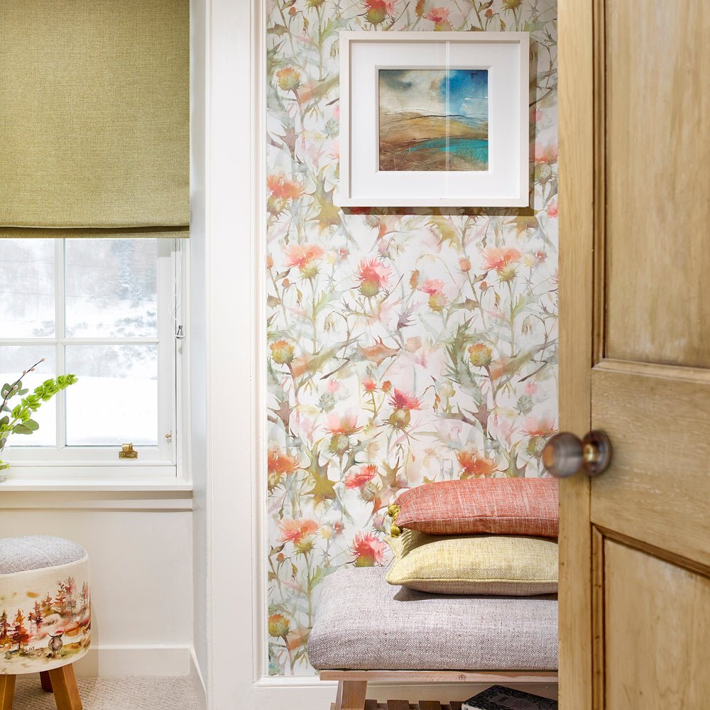 Cirsium Wallpaper - Russet - Voyage Maison - CIRSIUN/WPO/RUSWallpaper199