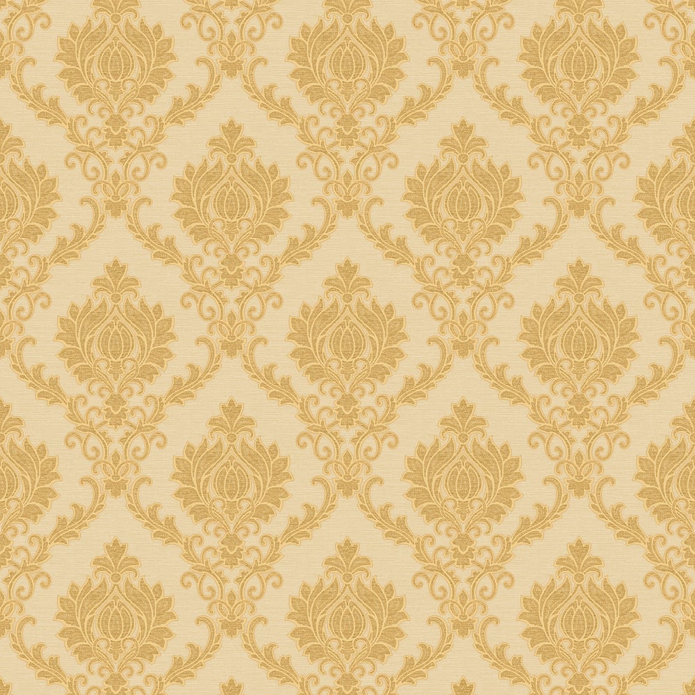Classic Italian Delicate Damask Wallpaper - Gold - Galerie - 23642Wallpaper199