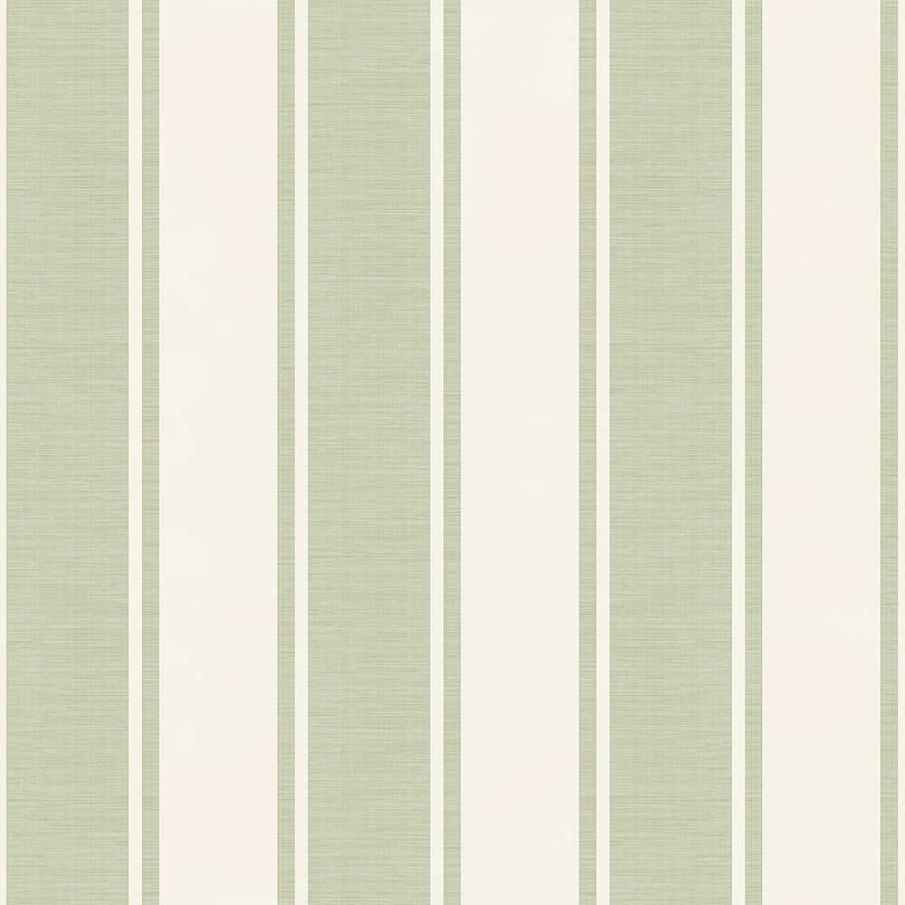 Classic Italian Elegant Stripe Wallpaper - Green/Cream - Galerie - 23675Wallpaper199