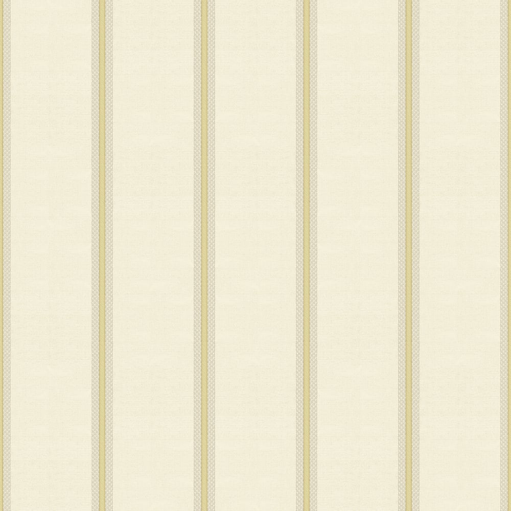 Classic Italian Fascia Vintage Stripe Wallpaper - Beige Gold - Galerie - 25762Wallpaper199