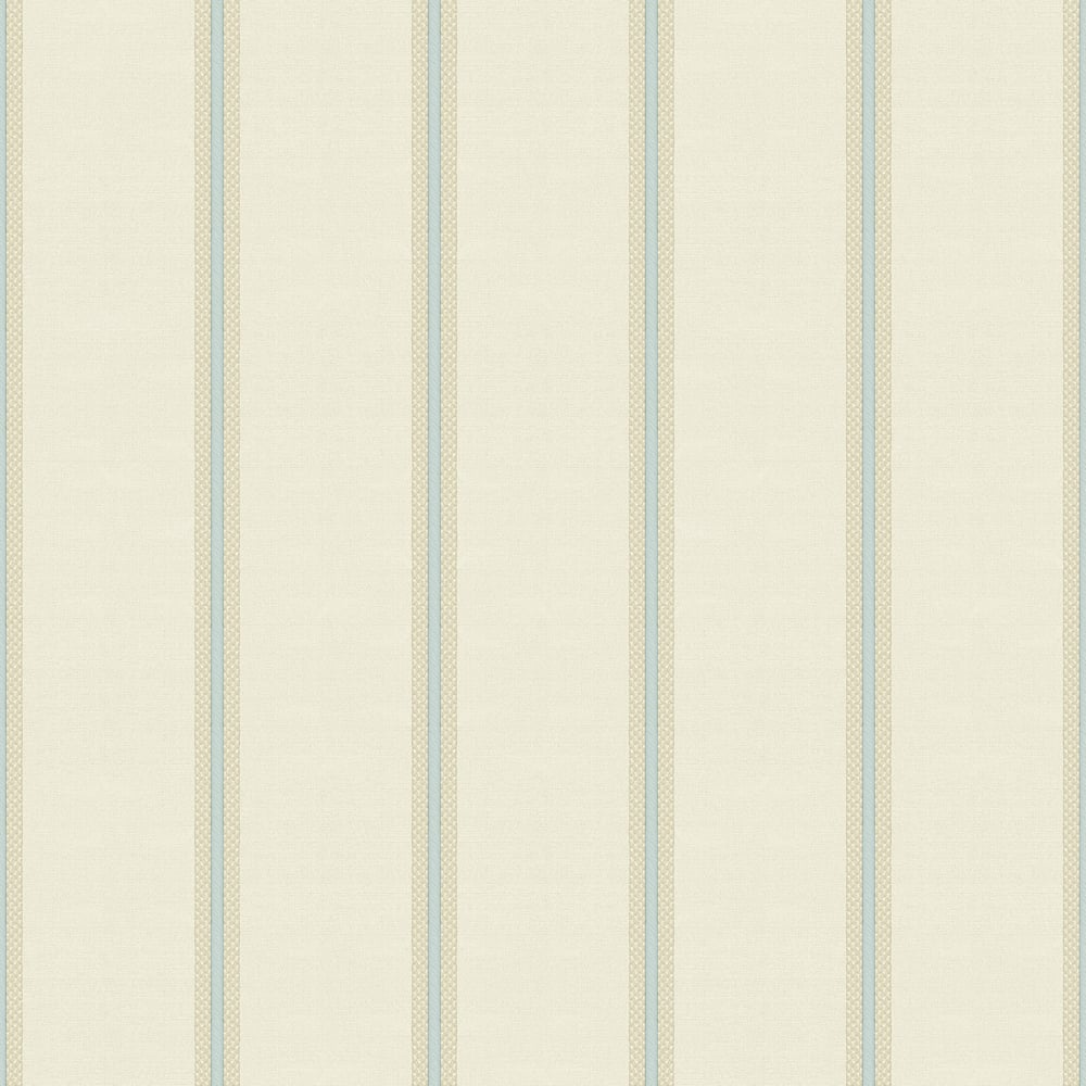 Classic Italian Fascia Vintage Stripe Wallpaper - Blue Beige - Galerie - 25766Wallpaper199