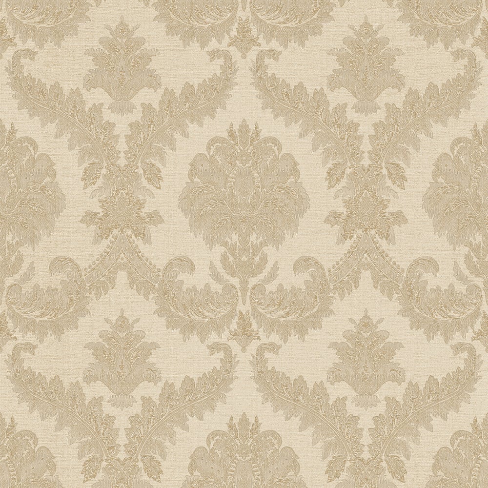 Classic Italian Traditional Damask Wallpaper - Beige - Galerie - 25722Wallpaper199