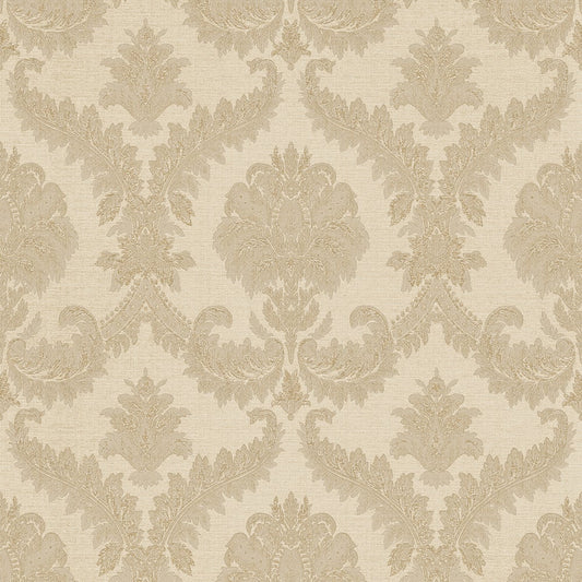 Classic Italian Traditional Damask Wallpaper - Beige - Galerie - 25722Wallpaper199