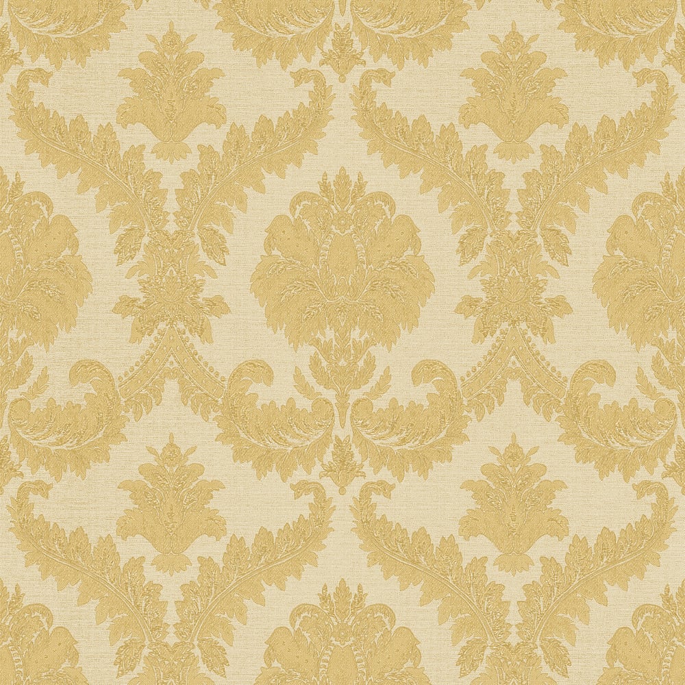 Classic Italian Traditional Damask Wallpaper - Gold - Galerie - 25723Wallpaper199
