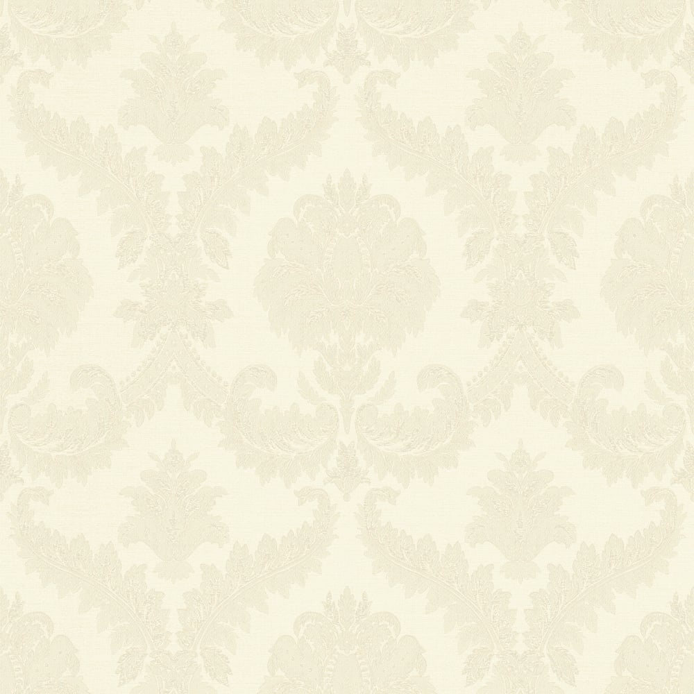 Classic Italian Traditional Damask Wallpaper - Off-White - Galerie - 25720Wallpaper199