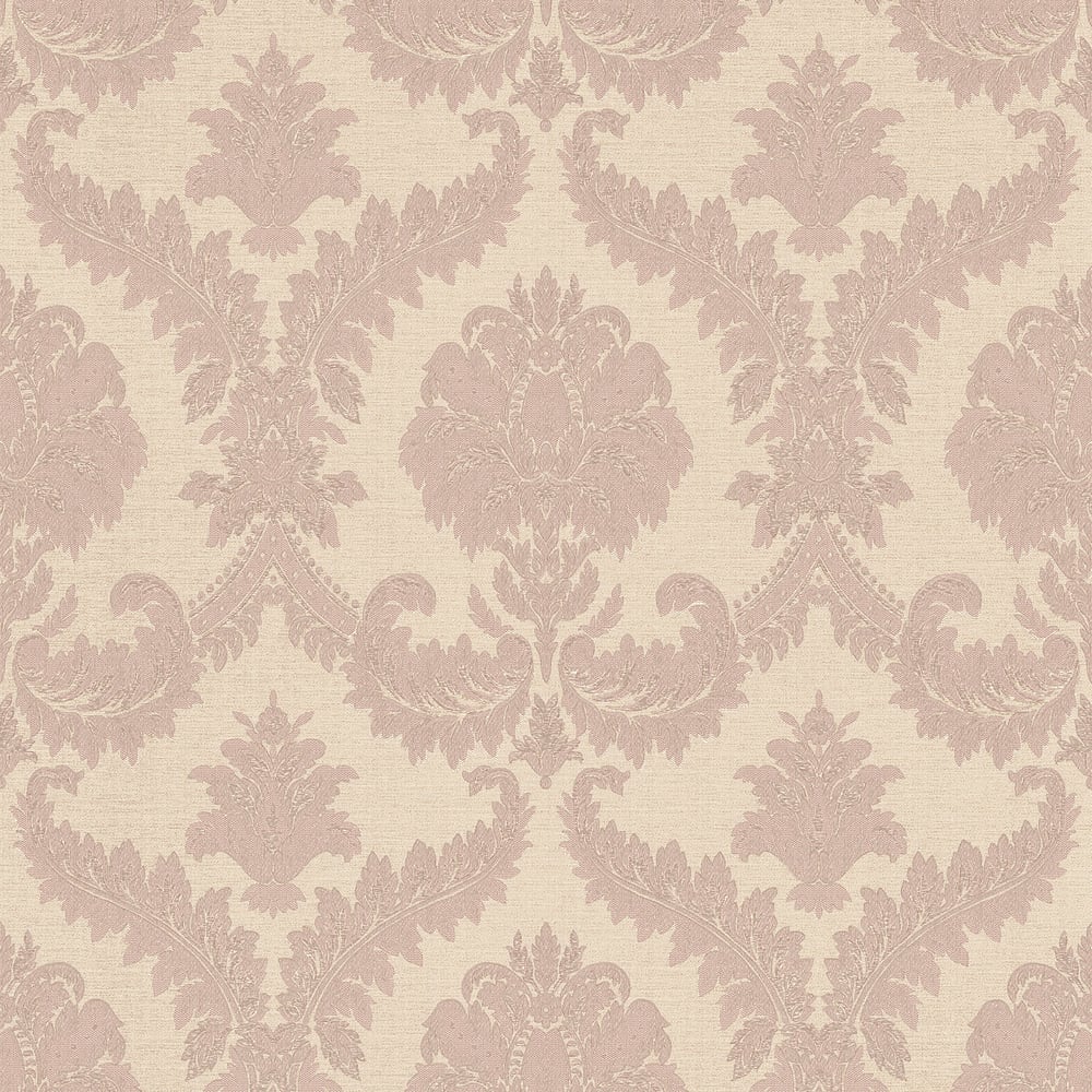 Classic Italian Traditional Damask Wallpaper - Pink - Galerie - 25724Wallpaper199