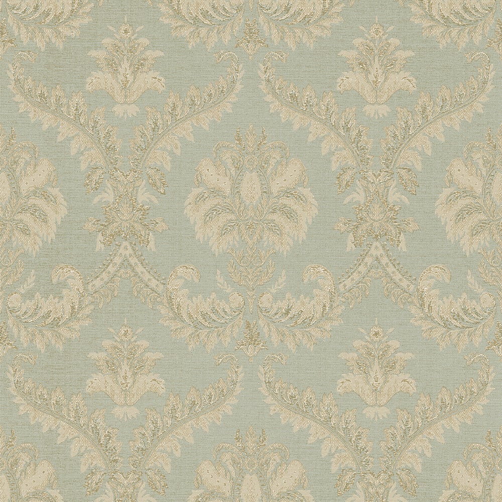 Classic Italian Traditional Damask Wallpaper - Powder Blue/Beige - Galerie - 23605Wallpaper199