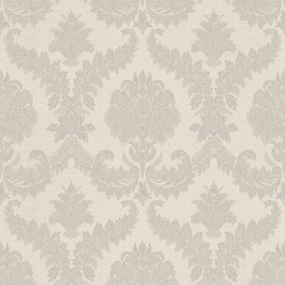 Classic Italian Traditional Damask Wallpaper - Silver - Galerie - 23601Wallpaper199